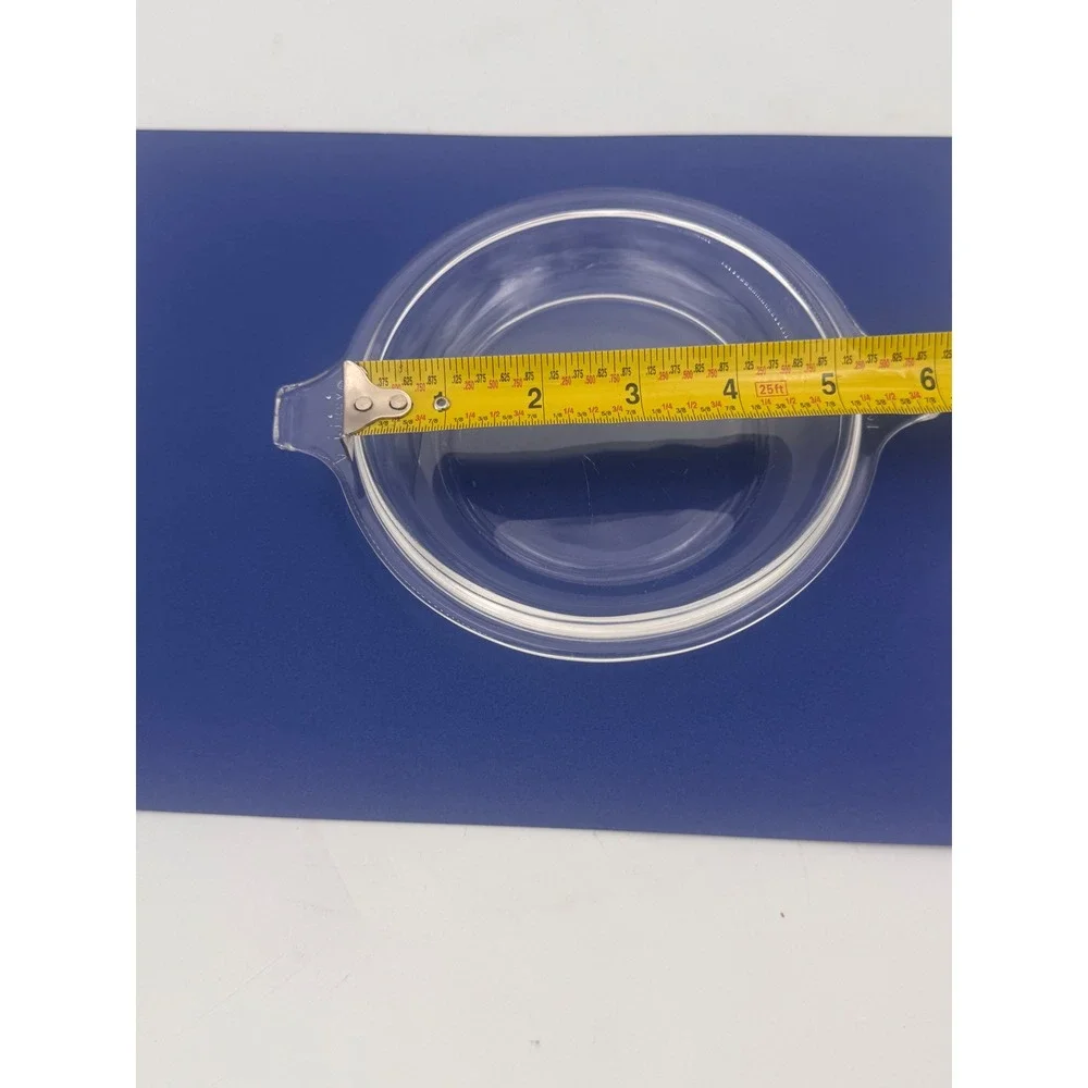 Pyrex Clear Glass Casserole Lid 681-C-21 Round Replacement Cover 7 Inch Handle